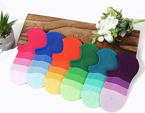 Miniatura 5 de IDEGG Calcetines invisibles para mujeres y hombres, de corte bajo al tobillo, cortos, antideslizantes, atléticos, para correr, novedosos