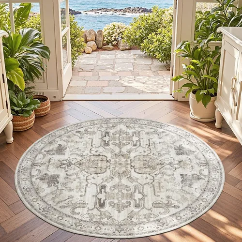 Miniatura 119 de jinchan Lima - Alfombra de pasillo lavable de 2 x 6 pies, antideslizante, de pelo corto, suave, ultrafina, alfombra envejecida para casa de campo