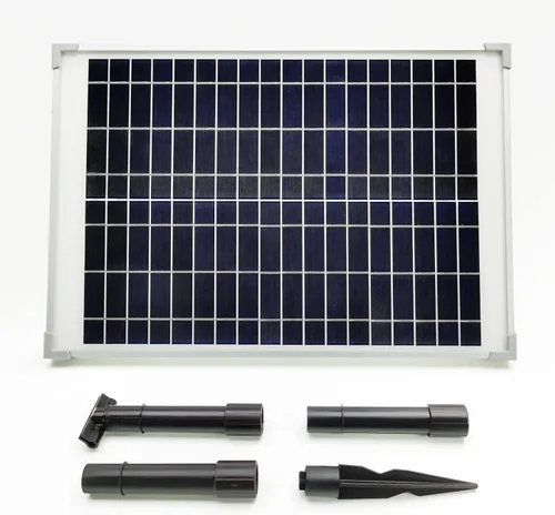 Miniatura 3 de Kit de bomba de agua solar de 25 W: Bomba de agua de protección DC Dry-Run 370GpH con panel solar de 18V 25W para fuente, estanque de peces