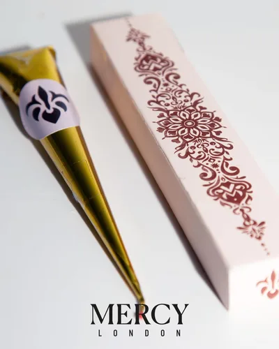 Miniatura 2 de Conos de henna de MERCY LONDON. 1 cono, listo para usar. Tinte natural prémium para el cabello Mendhi para un color rico y vibrante. Mehandi indio