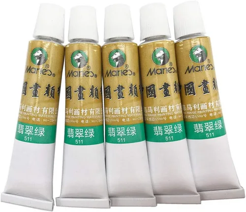 Miniatura 8 de Easyou Dibujo de acuarela de tubos de color de pintura china de gran tamaño de Marie's 0.4 fl oz* 5pcs No. 302 Scarlet