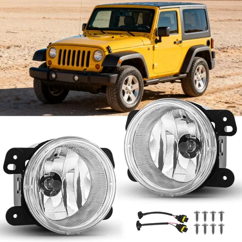 Miniatura 11 de Nilight Conjunto de luces antiniebla compatible con 2005 2006 2007 2008 2009 2010 Dodge Grand Caravan Challenger Charger Caliber Nitro Avenger