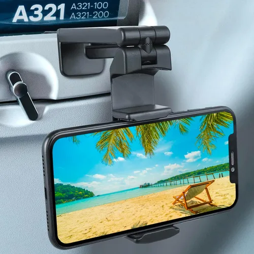 Miniatura 13 de Wicked Chili Soporte para teléfono de avión en vuelo 2X Gadget esencial de viaje para avión Soporte universal plegable para smartphone