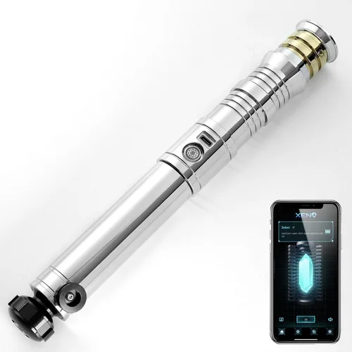 Miniatura 11 de CUSTOM SABER Sable de luz Xenopixel 3.0 de oscilación suave, sable de luz de 34 fuentes de sonido, control de movimiento, sables de luz que cambian