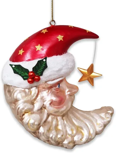 Miniatura 39 de Adorno de cristal soplado a mano de Papá Noel de safari aventurero, decoración navideña temática de viaje de explorador africano de la selva