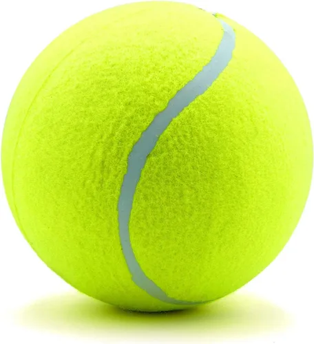 Miniatura 3 de WALOO Pets Jumbo - Pelota de tenis gigante de 9.5 pulgadas para perros (barcos desinflados; bomba incluida) (paquete de 1)