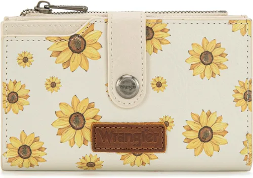 Miniatura 16 de Wrangler - Billetera para mujer con tarjetero plegable, cierre y ventana para identificación