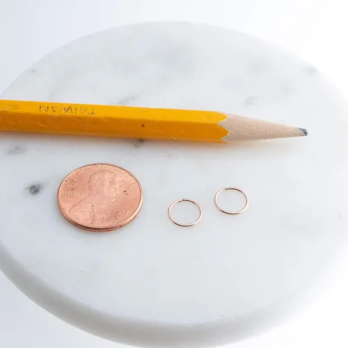 Miniatura 59 de Aretes de aro dorados y plateados para cartílago, nariz, tabique, oreja, hélix, tragus, joyería para mujer, hipoalergénicos, pequeños aros
