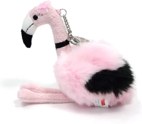 Miniatura 5 de GUND Llavero de peluche de flamenco de moda, rosa, 9 pulgadas