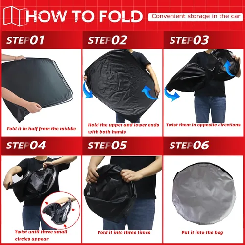 Miniatura 6 de KAYZT Parasol para parabrisas para Honda Civic 2022-2025 11.ª generación, parasol plegable para ventana delantera, accesorios de ajuste personalizado