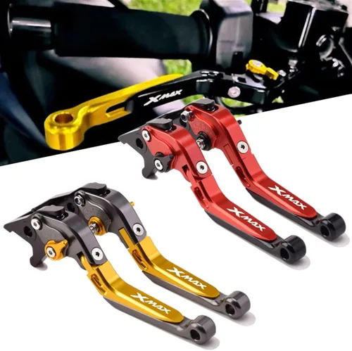 Miniatura 5 de Palancas de freno de embrague de motocicleta plegables extensibles para Yamaha Xmax X-MAX 125 250 300 400 mango de frenos ajustable (color : 1)