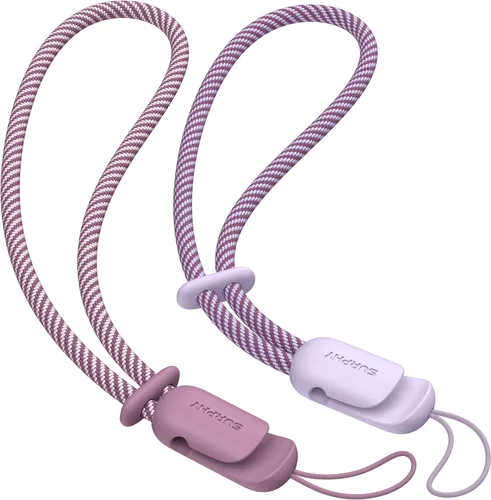 Miniatura 22 de SURPHY Paquete de 2 cordones de teléfono para funda de teléfono celular, correa de muñeca para teléfono para funda, correa de teléfono celular
