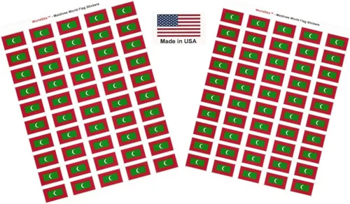 Miniatura 286 de 100 calcomanías de la bandera de Alaska; 1.5" x 1" hechas en Estados Unidos, calcomanías autoadhesivas de la bandera del estado para álbumes