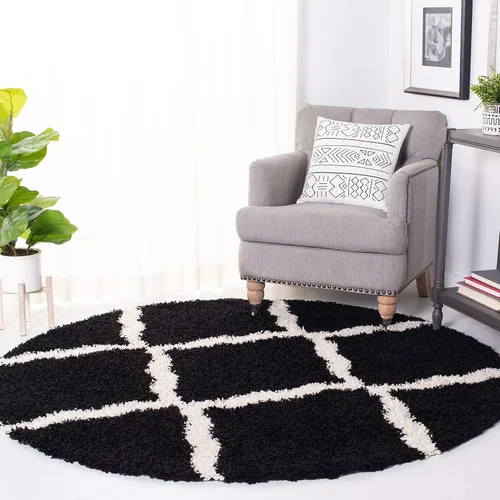 Miniatura 117 de Safavieh - Dallas Shag Collection SGD257A - Alfombra de área con diseño de enrejado de 10 x 14 pies
