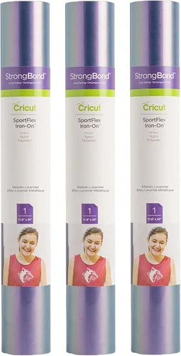 Miniatura 16 de Lámina Cricut Sportflex para planchar sobre la ropa, color morado