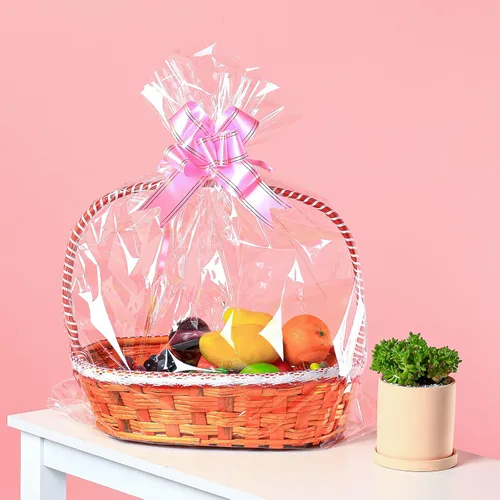 Miniatura 3 de Paquete de 25 bolsas grandes de celofán de 24 x 30 pulgadas, bolsas de plástico transparente extra grandes de 0.091 in de grosor para cesta