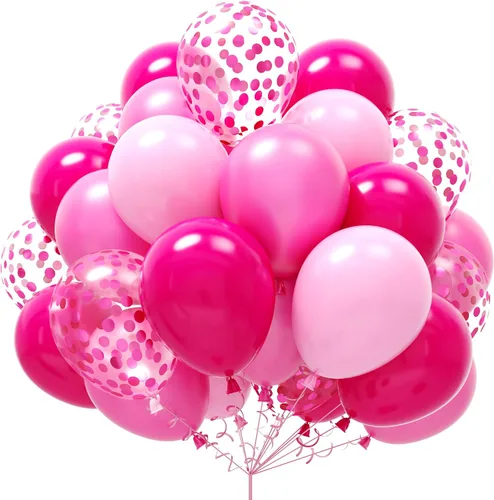 Miniatura 9 de Set de globos azul polvo, 60 paquetes de 12 pulgadas de globos metálicos dorados cromados, azul macarrón, azul océano, blanco arena, confeti