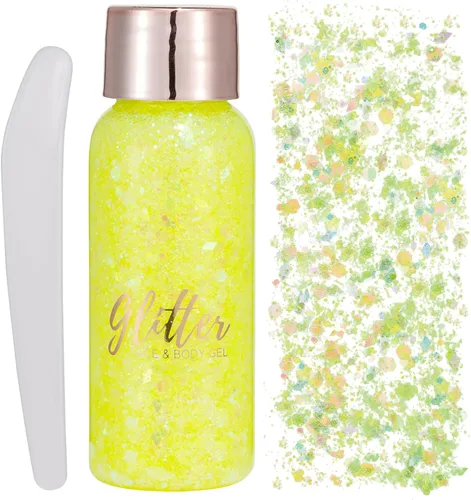Miniatura 17 de Brillantina gruesa líquida con lentejuelas de sirena, para sombra de ojos, gel corporal, festival, cosmético para cara, uñas, maquillaje, de larga