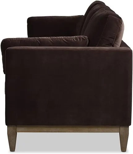 Miniatura 5 de Jennifer Taylor Home - Sofá Knox de 84 pulgadas, terciopelo de alto rendimiento estilo Modern Farmhouse para sala de estar Terciopelo de rendimiento