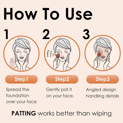 Miniatura 5 de COOL-ANGLE Juego de 5 esponjas marrones para maquillaje para base, corrector y polvo, esponja mezcladora libre de látex para maquillaje natural