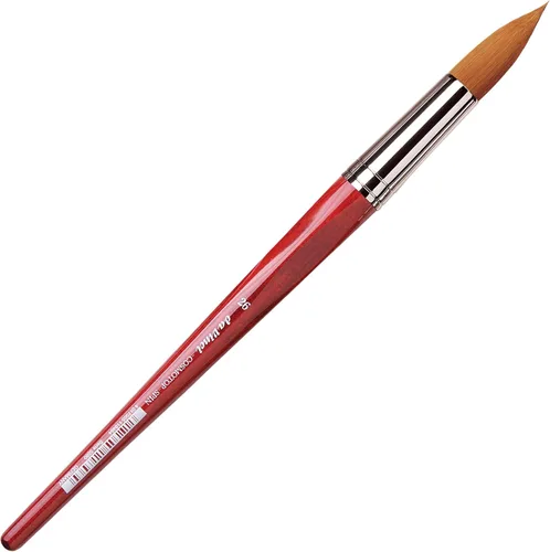 Miniatura 368 de da Vinci Watercolor Series 5580 CosmoTop Spin Pincel de Pintura, Redondo Sintético con Mango Rojo