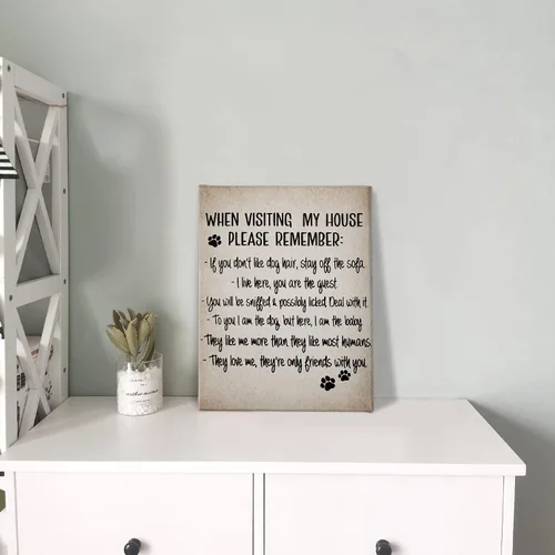 Miniatura 4 de PHAMTE Cartel de perro, arte de pared, carteles divertidos de perro de granja, póster enmarcado para decoración de pared, decoración del hogar