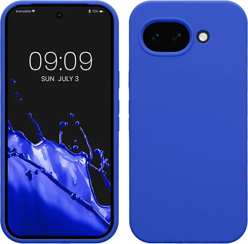 Miniatura 760 de kwmobile Funda Compatible con Google Pixel 6 Pro - Funda de teléfono de silicona TPU con acabado suave - Azul Arrecife