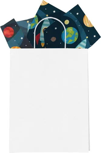 Miniatura 5 de Pro Supply Global Space Astronaut Papel de Seda Impreso para Bolsas o Cajas de Regalo y Envoltura - Papel de Seda Decorativo a Granel para Embalaje
