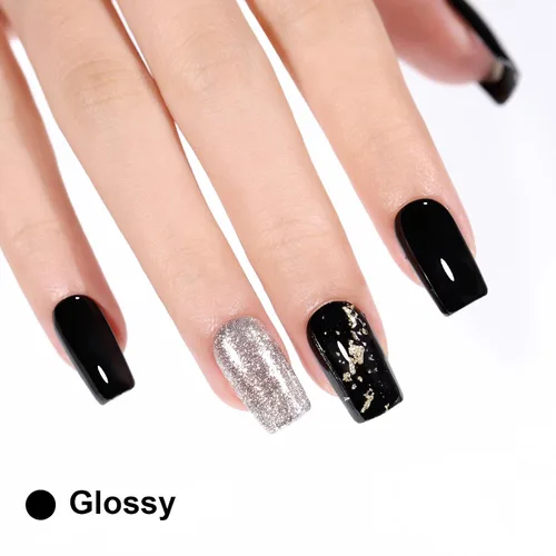 Miniatura 4 de L'UGX Esmalte de Uñas en Gel Negro Navideño 15ML (0.5 onzas líquidas) Removible Colores de Gel UV para Arte de Uñas Manicura y Pedicura DIY en Casa