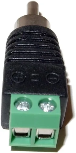 Miniatura 5 de Evertech 10 unids RCA macho jack a audio video tornillo terminal conector CCTV AV Balun