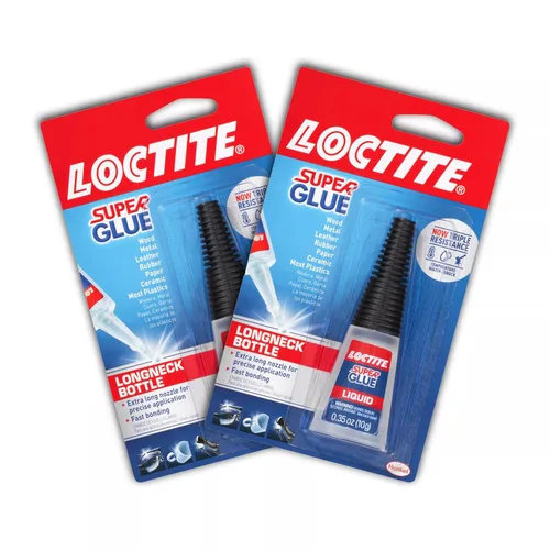 Miniatura 6 de Loctite Super Glue - Botella líquida de cuello largo, transparente, botella de 0.18 onzas líquidas, 1 paquete – Superpegamento para plástico