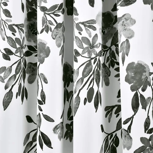 Miniatura 3 de Lush Decor Tanisha - Cortinas para oscurecer la habitación, diseño floral de vid impreso, juego de paneles de ventana (par), 52 pulgadas de ancho x