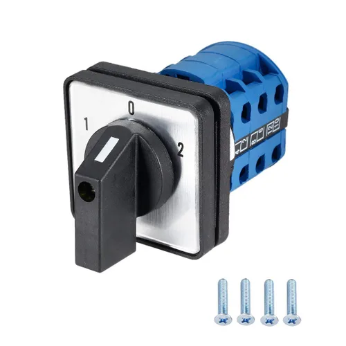 Miniatura 9 de Interruptor de cambio LW28-20 3 posiciones 8 terminales Selector de leva giratorio universal Interruptores de bloqueo 550V 20A