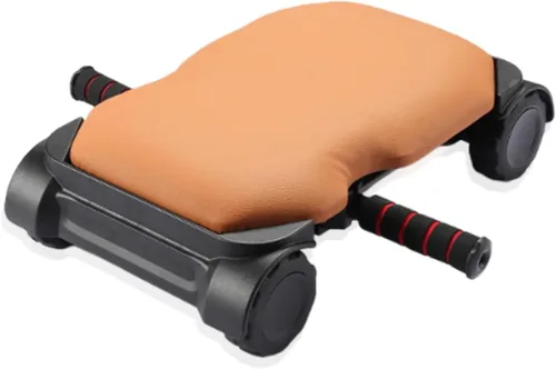 Miniatura 5 de Rueda abdominal de rebote automático con 4 ruedas, rueda de rodillo abdominal, tabla de entrenamiento abdominal, rueda de rodillo Ab para Negro