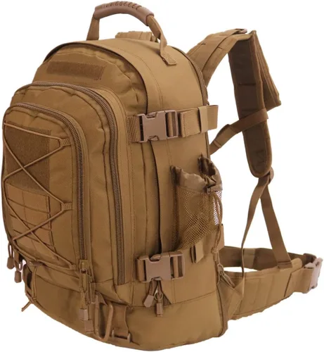 Miniatura 9 de Mochila táctica militar expandible 40-64L Bolsa de 3 días Senderismo Gimnasio Deporte Camping Negro
