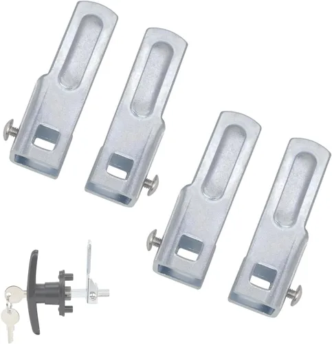 Miniatura 9 de Mango en T con Cerradura para Tapa de Camioneta Pickup Carcasa de Camper - con 2 Llaves para la Mayoría de Marcas de Tapas de Camionetas, Toppers