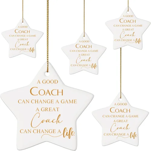5 piezas de adornos de entrenador, regalos de agradecimiento para entrenador, regalo de agradecimiento para entrenador de animadoras, para mujeres y