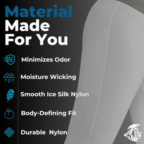 Miniatura 6 de Real Men D Pouch - Pantalones de compresión para hombre, leggings para hombre, pantalones de yoga, medias, capa base para hombres clima frío