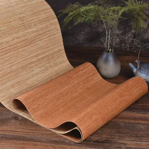 Miniatura 2 de Tapete de camino de mesa de bambú de 7.87 x 39.37 pulgadas, manteles individuales resistentes al calor, tapete rodante de sushi para mesas