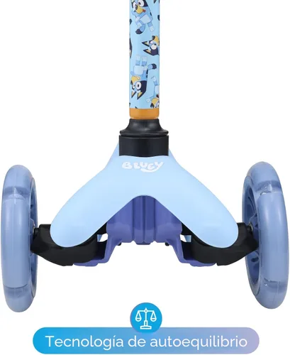 Miniatura 5 de Self Balancing Kick Scooter with Light Up Wheels, Extra Wide Deck, 3 Wheel Platform, Foot Activated Brake, 75 lbs Limit, Kids & Toddlers Girls or