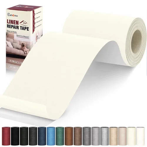 Miniatura 46 de Cahomo - Cinta de reparación de lino 4x79 pulgadas, parches de tela autoadhesivos, kit de cinta adhesiva de lino, cinta adhesiva de reparación