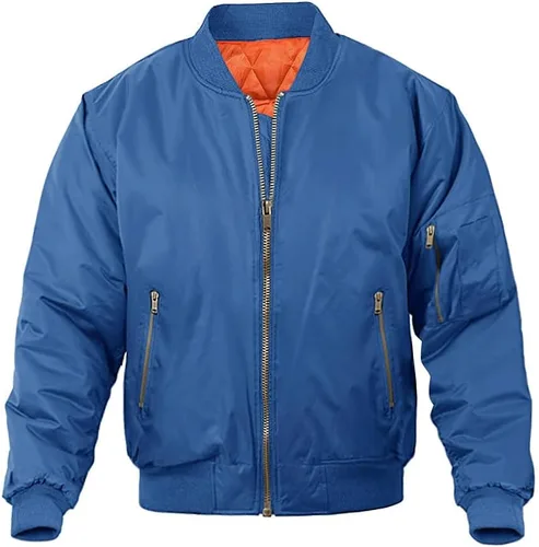 Miniatura 14 de MAGNIVIT - Chaqueta de aviador para hombre, informal, para otoño e invierno, chaqueta y abrigo militar