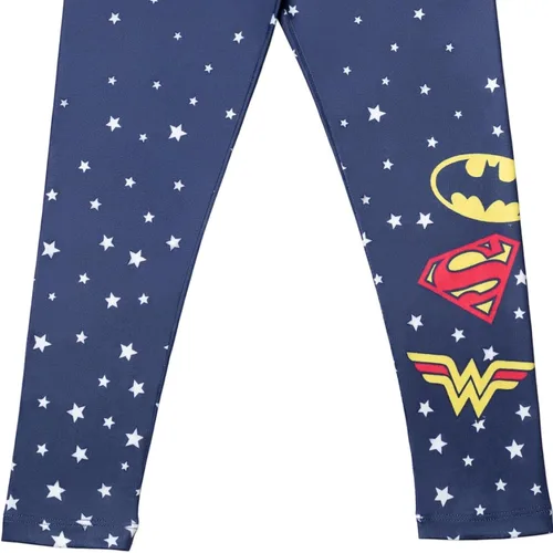 Miniatura 6 de DC Comics Justice League Batgirl Supergirl Wonder Woman Girls - Paquete de 4 pantalones para niños pequeños a niños grandes