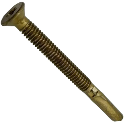 Tornillo Tek Torx/Star/Star Head Autoperforante de madera a metal #14x2-3/4 (100 Pca), tornillos Tek para plataformas planas, remolques o fijación