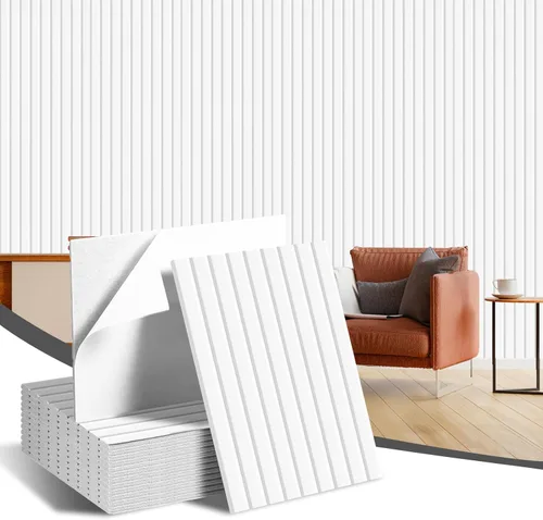 Miniatura 11 de Paquete de 12 paneles acústicos grandes para pared, paneles acústicos autoadhesivos insonorizados de 16 x 12 x 0.4 pulgadas, tratamiento acústico