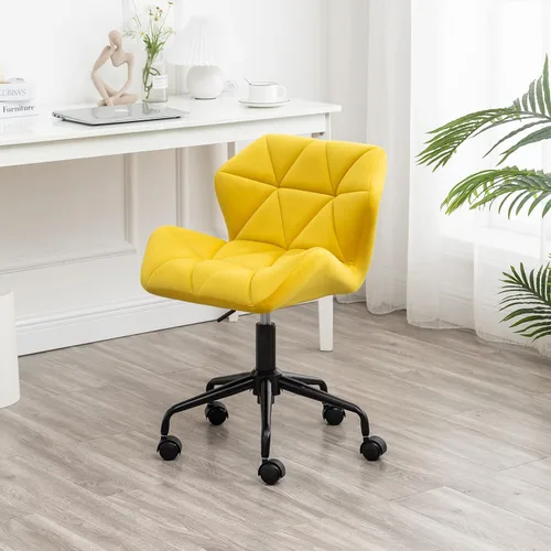 Miniatura 16 de Roundhill Furniture Eldon Diamond - Silla de oficina giratoria ajustable con diseño capitoné, color gris y azul