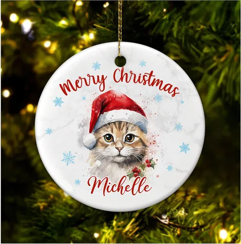 Miniatura 18 de Hyturtle Adorno de Navidad personalizado para amantes de las llamas, adorno de cerámica con nombre personalizado de llama, regalos lindos