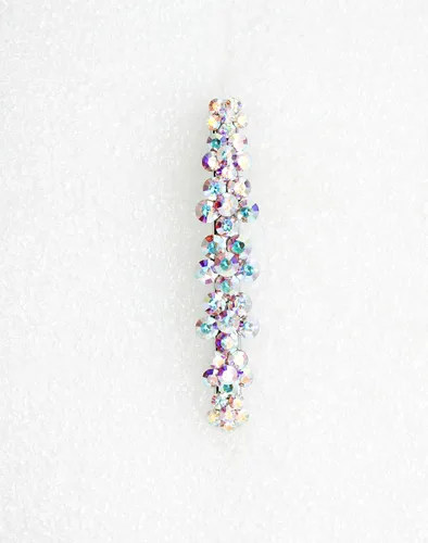 Miniatura 3 de Faship Preciosa pinza para el pelo de cocodrilo con diseño floral de cristal AB