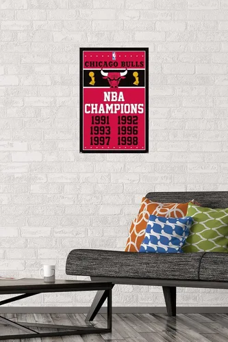 Miniatura 2 de Trends International NBA Chicago Bulls - Póster de pared de Champions 13, 14.725 x 22.375 pulgadas, versión premium sin marco