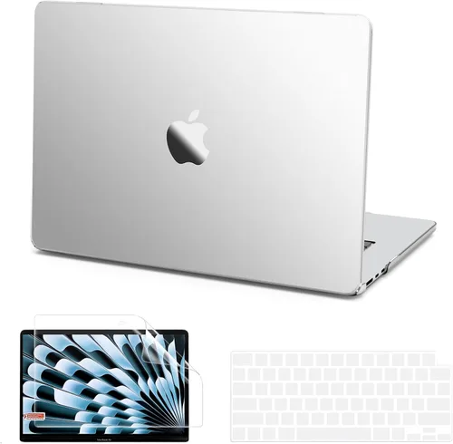 Miniatura 12 de B BELK Funda compatible con MacBook Air de 15 pulgadas 2026 2025 2024 2023 M5 M4 M3 M2 A3448 A3241 A3114 A2941 Pantalla de retina líquida, carcasa